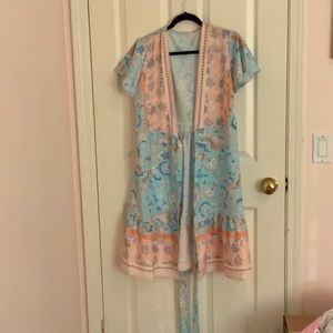 Front tie dress